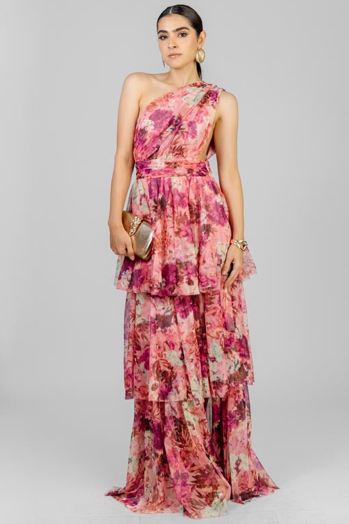 VESTIDO ROSA FLORAL