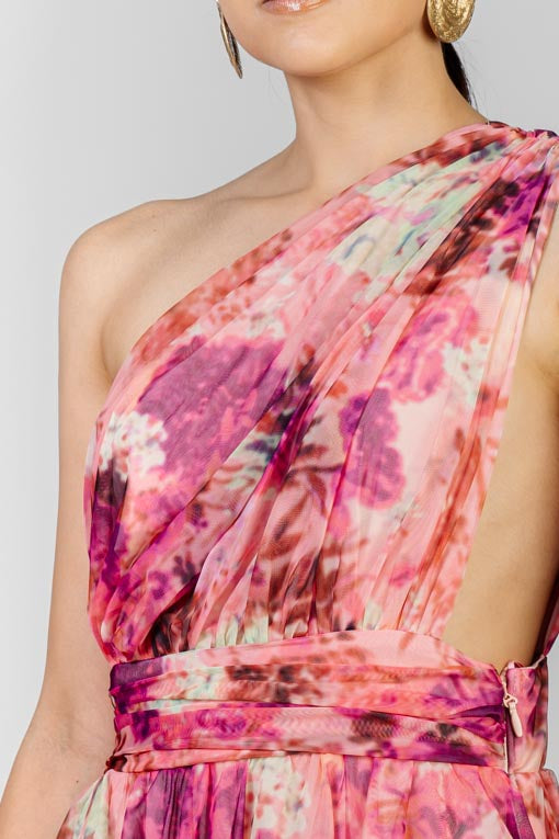 VESTIDO ROSA FLORAL