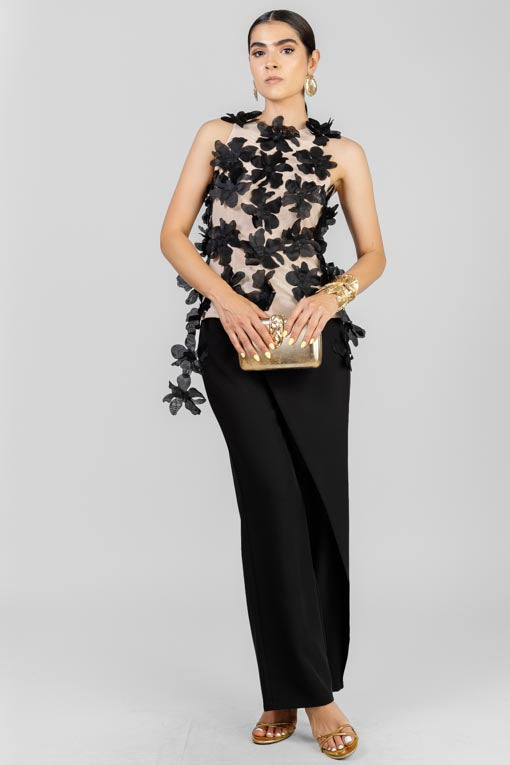 BLUSA FLORES ORGANZA