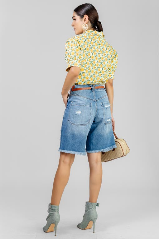 BLUSA FLORES AMARILLAS