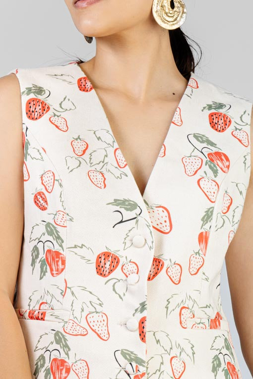 CONJUNTO CHALECO FRESAS