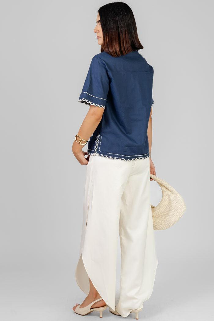 BLUSA NAVY FOLK