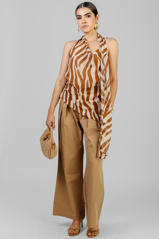 BLUSA LINEAS MOKA