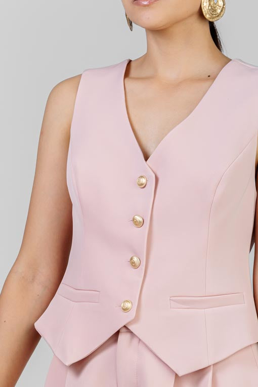 CONJUNTO CHALECO ROSA