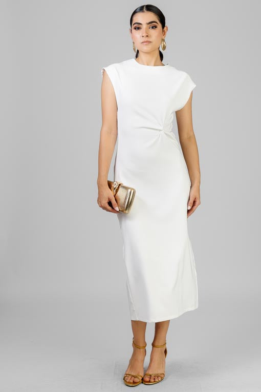 VESTIDO RECTO NUDO