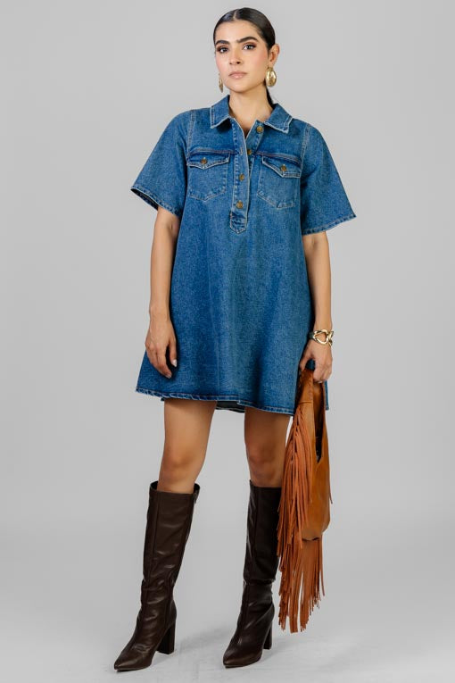VESTIDO CAMISERO DENIM