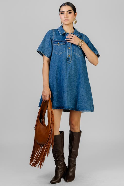 VESTIDO CAMISERO DENIM