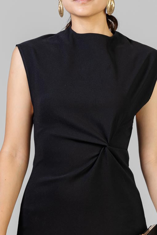 VESTIDO RECTO NUDO