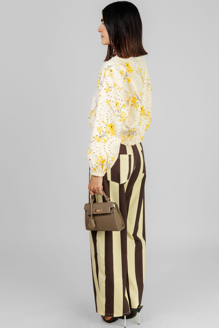 CHAQUETA FLORAL CALADA