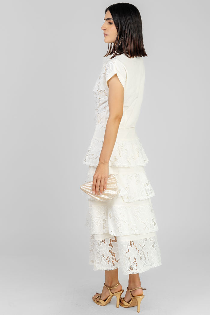 CONJUNTO BLANCO EN ENCAJE
