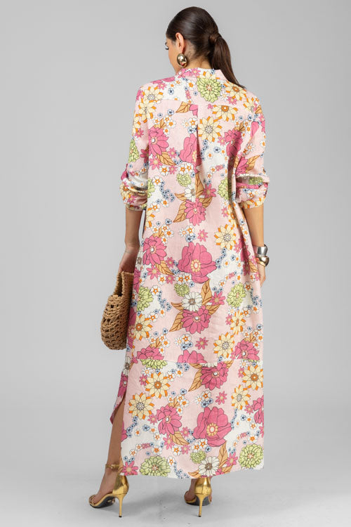 VESTIDO CAMISERO FLORES