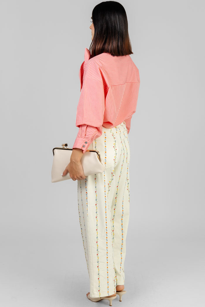 BLUSA RAYADA CON LAZO
