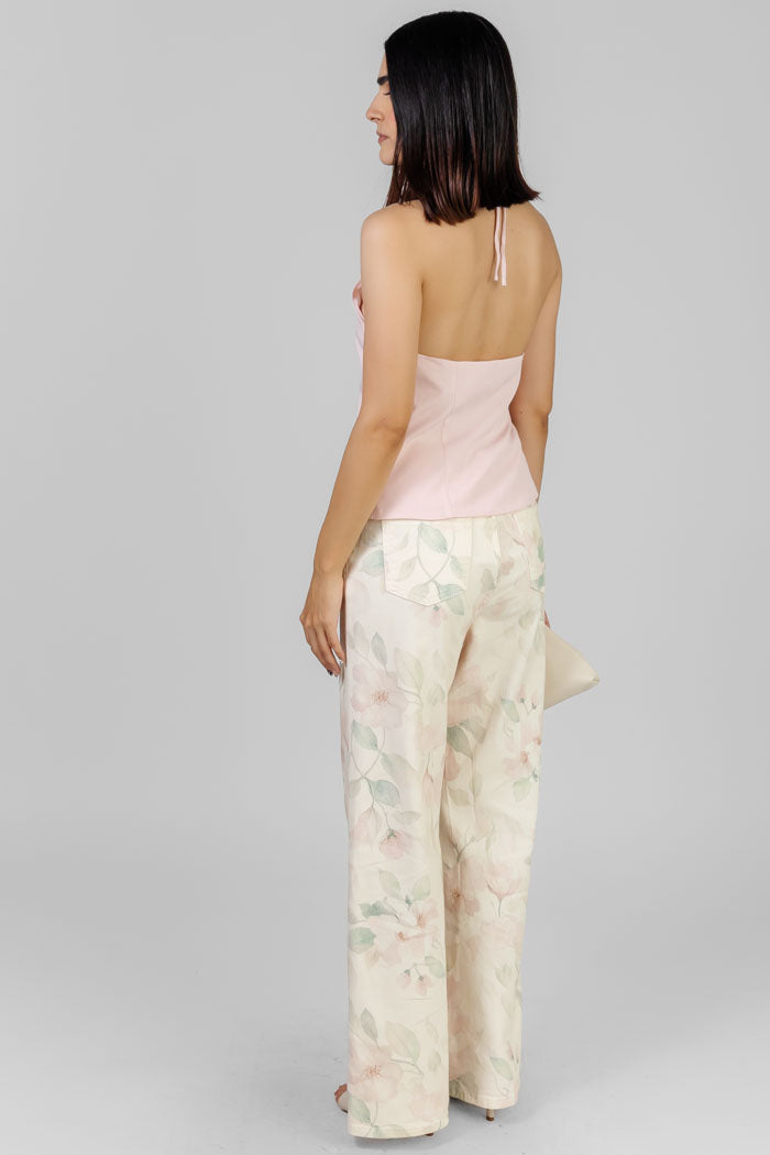 PANTALON ESTAMPADO FLORAL RECTO