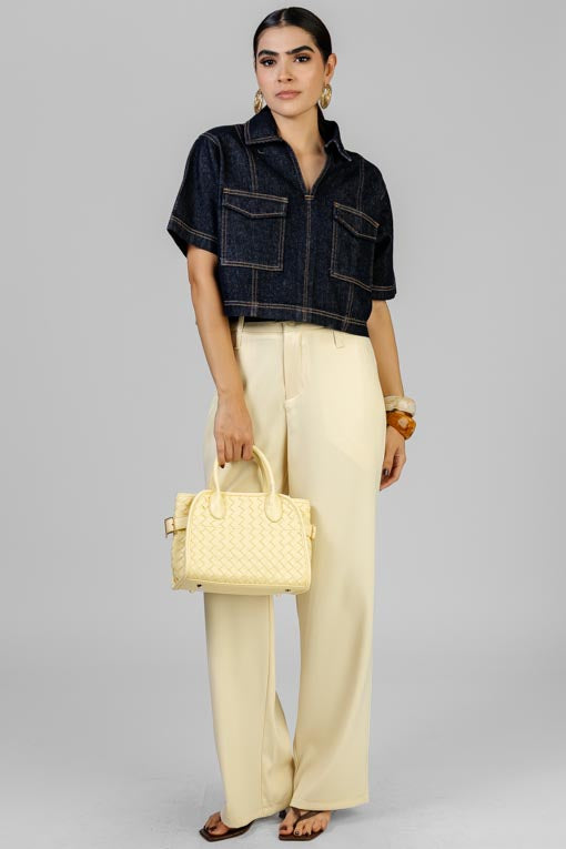 BLUSA DENIM CORTA