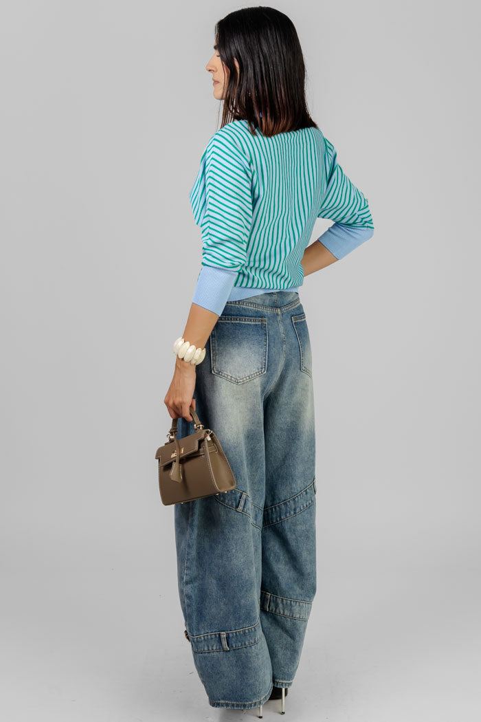 BLUSA A RAYAS CASUAL