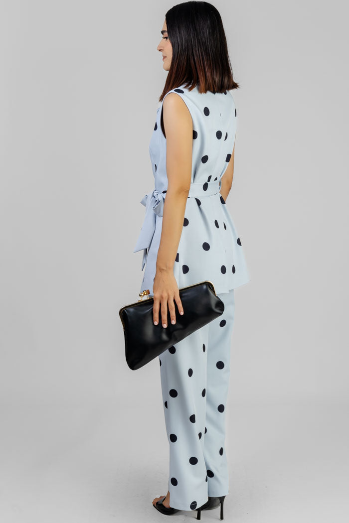 CONJUNTO POLKA CHALECO Y PANTALÓN