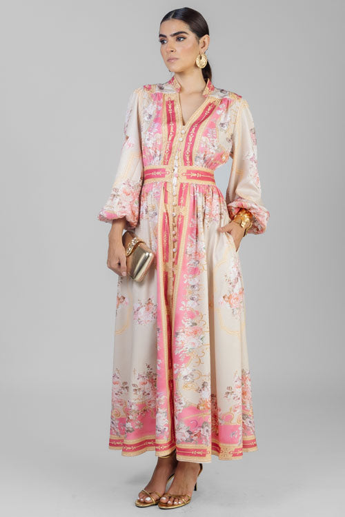 VESTIDO FRANJA FLORAL