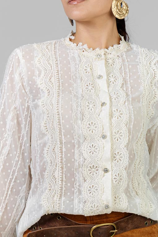 BLUSA BOHEMIA VICTORIANA