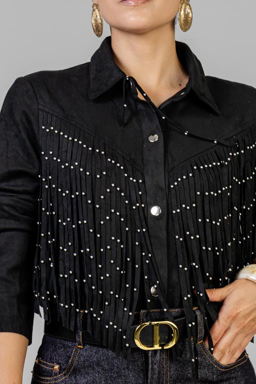 CAMISA GAMUZA FLECOS