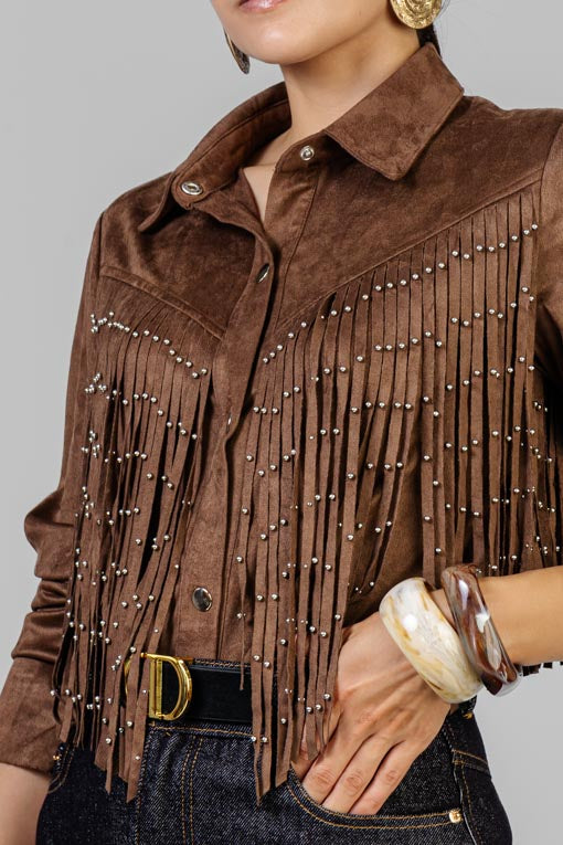 CAMISA GAMUZA FLECOS