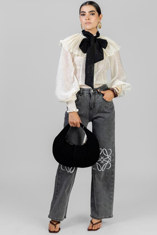 PANTALON GRIS LOGO