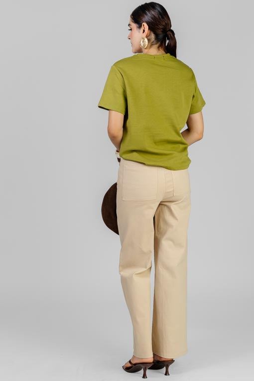 PLAYERA VERDE LOGO