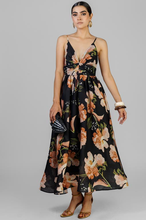 VESTIDO FLORAL TIRANTE