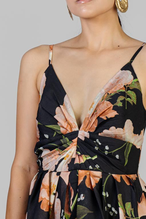 VESTIDO FLORAL TIRANTE