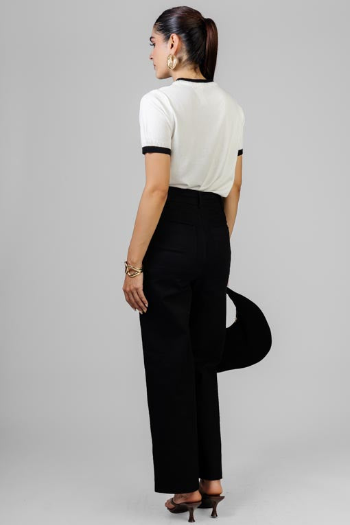 BLUSA TEJIDA BICOLOR