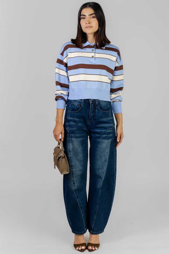 BLUSA A RAYAS POLO