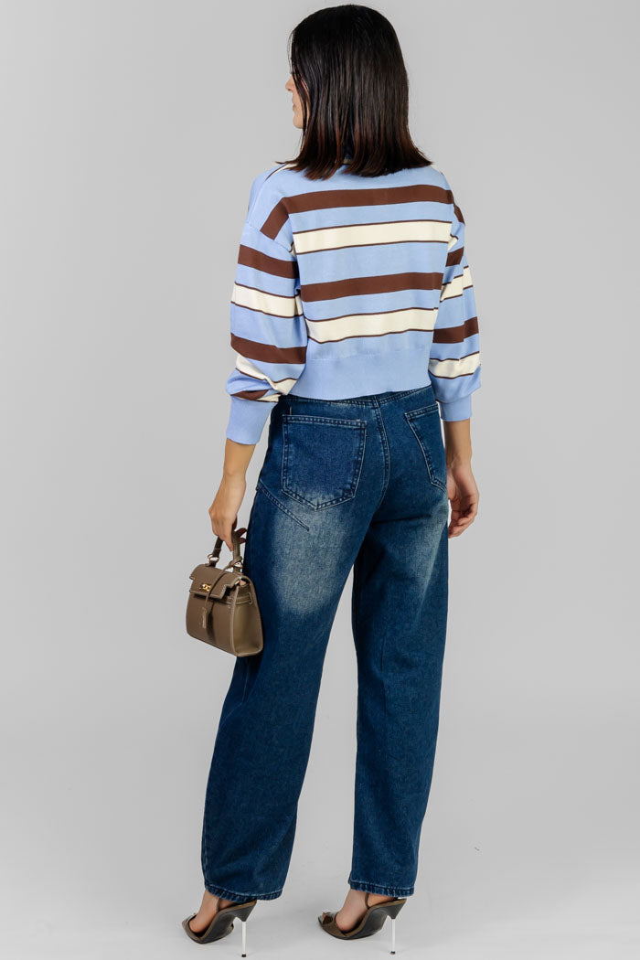 PANTALON MEZCLILLA BARREL DESLAVADO