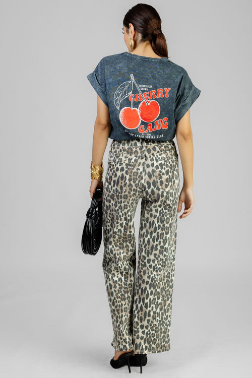 PANTALON ANIMAL PRINT DOBLE PRETINA