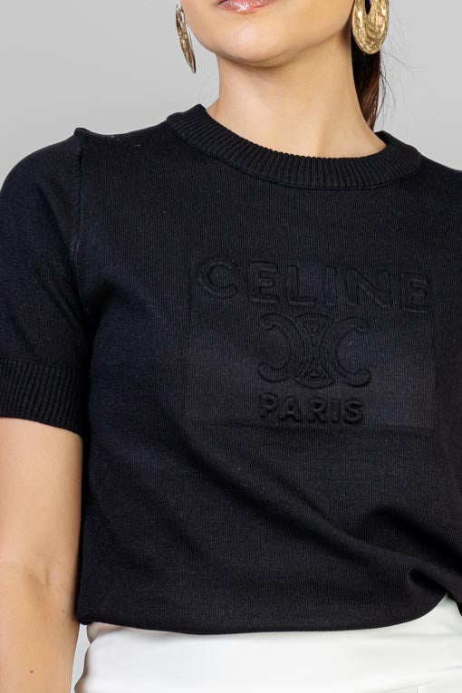 BLUSA TEJIDO NEGRA
