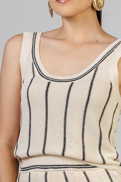 CONJUNTO TEJIDO A RAYAS