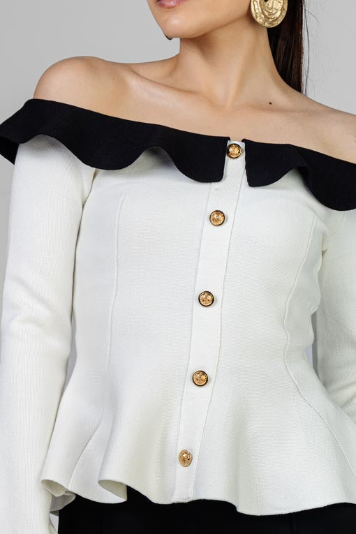 BLUSA CUELLO PLANO