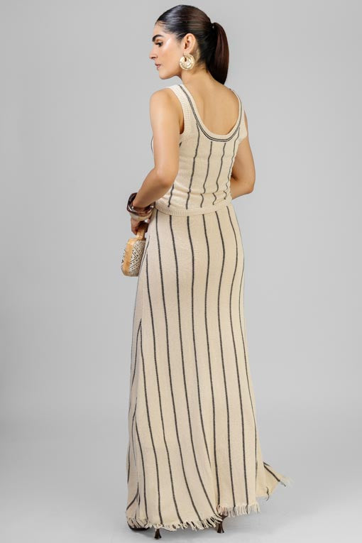 CONJUNTO TEJIDO A RAYAS