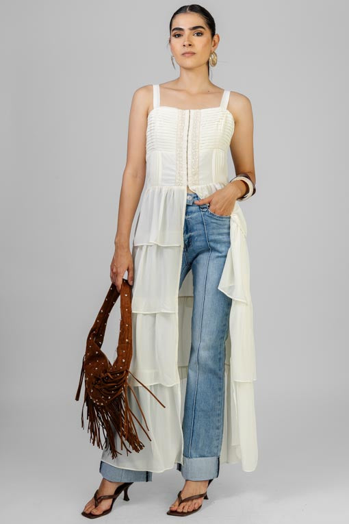 BLUSA LARGA ALFORZAS