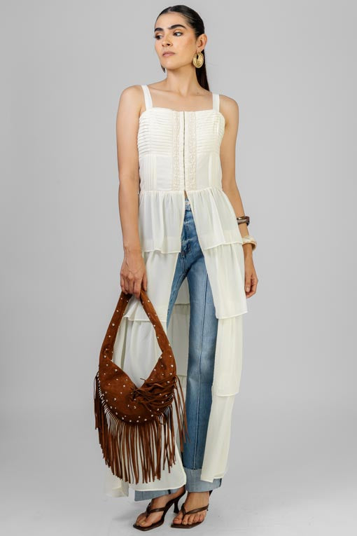 BLUSA LARGA ALFORZAS