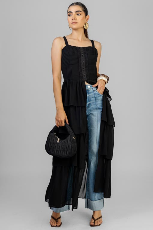 BLUSA LARGA ALFORZAS