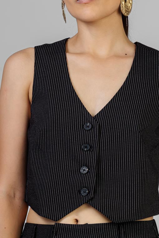 CONJUNTO CHALECO RAYAS