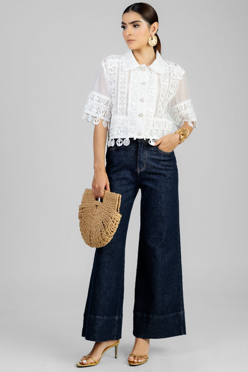 BLUSA CORTA ENCAJES