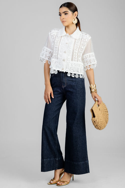 BLUSA CORTA ENCAJES