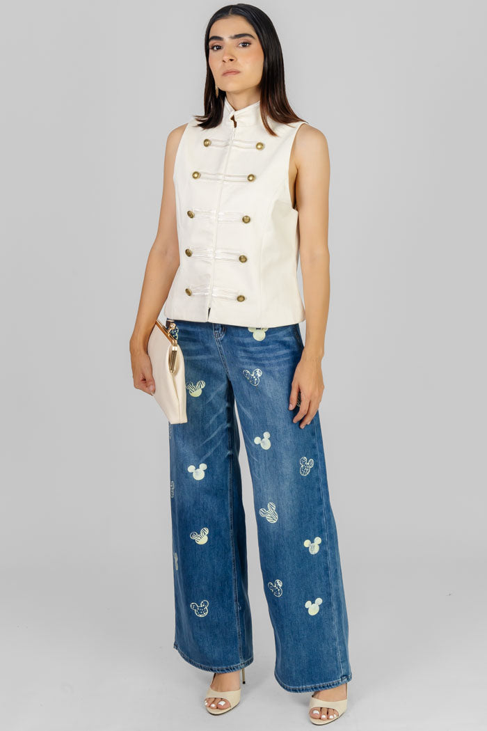 PANTALON JEAN WIDE LEG