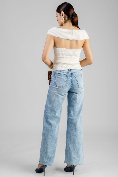 BLUSA TEJIDO HOMBRO CAIDO