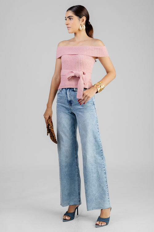 BLUSA TEJIDO HOMBRO CAIDO