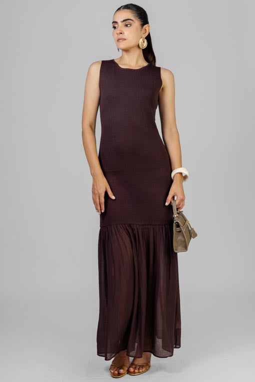 VESTIDO CHOCOLATE BOHO