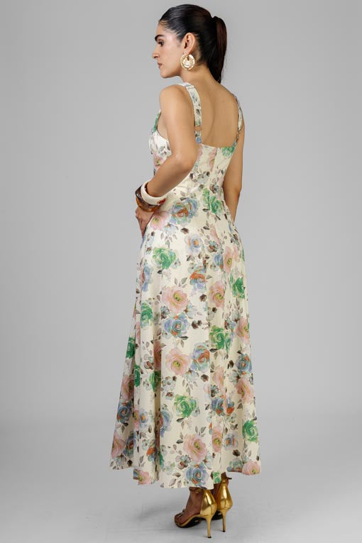VESTIDO FLORES DE ACUARELA