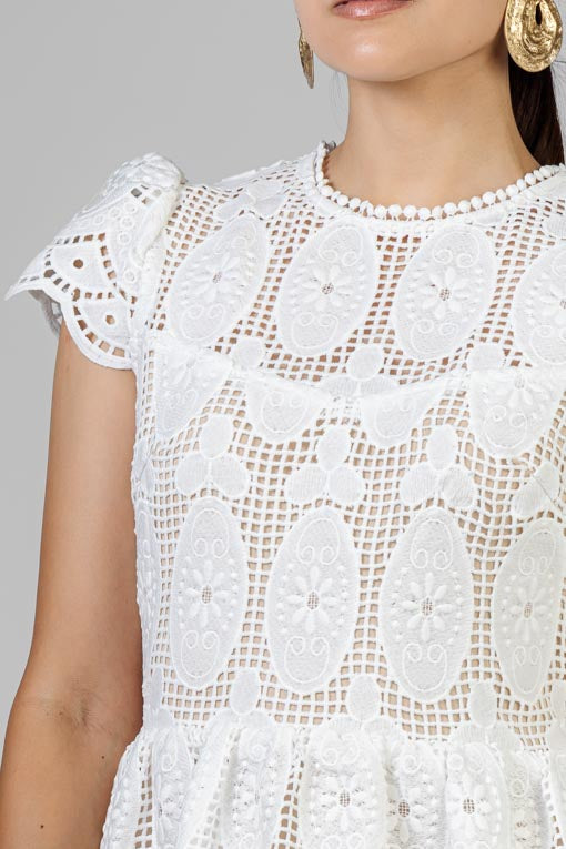 VESTIDO ENCAJE REAL