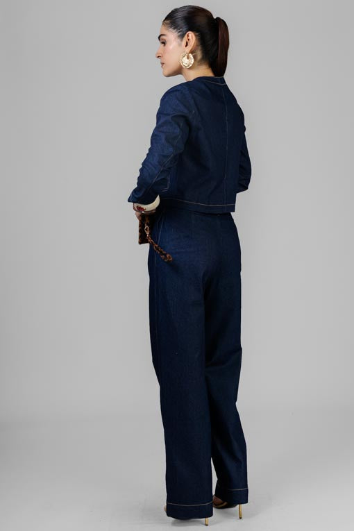 CONJUNTO SACO MEZCLILLA INDIGO