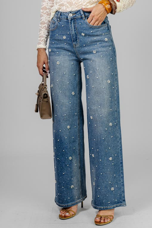 PANTALON PERLAS Y CRISTALES